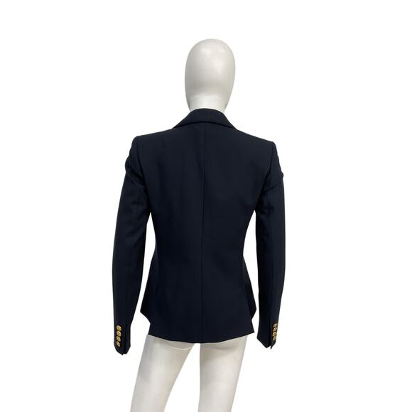 Ralph Lauren Blue Wool Stretch Blazer Size 0 - NWT - Picture 3 of 5